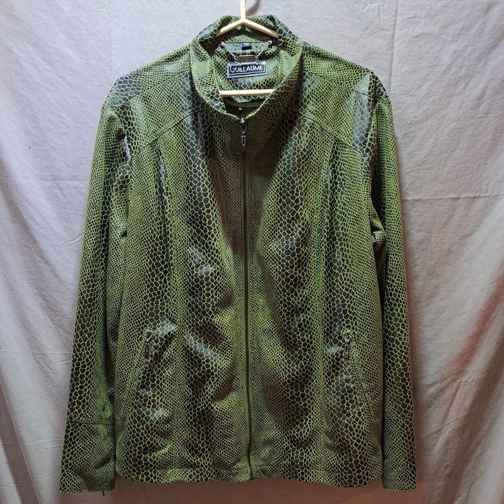 Woman's Green snakeskin pattern jacket